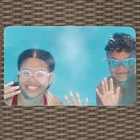 Piscine « Crystal Vue Oasis » design 18 pieds de Funsicle, rotin double foncé Avec accessoires et filtre, 18 pi x 48 po