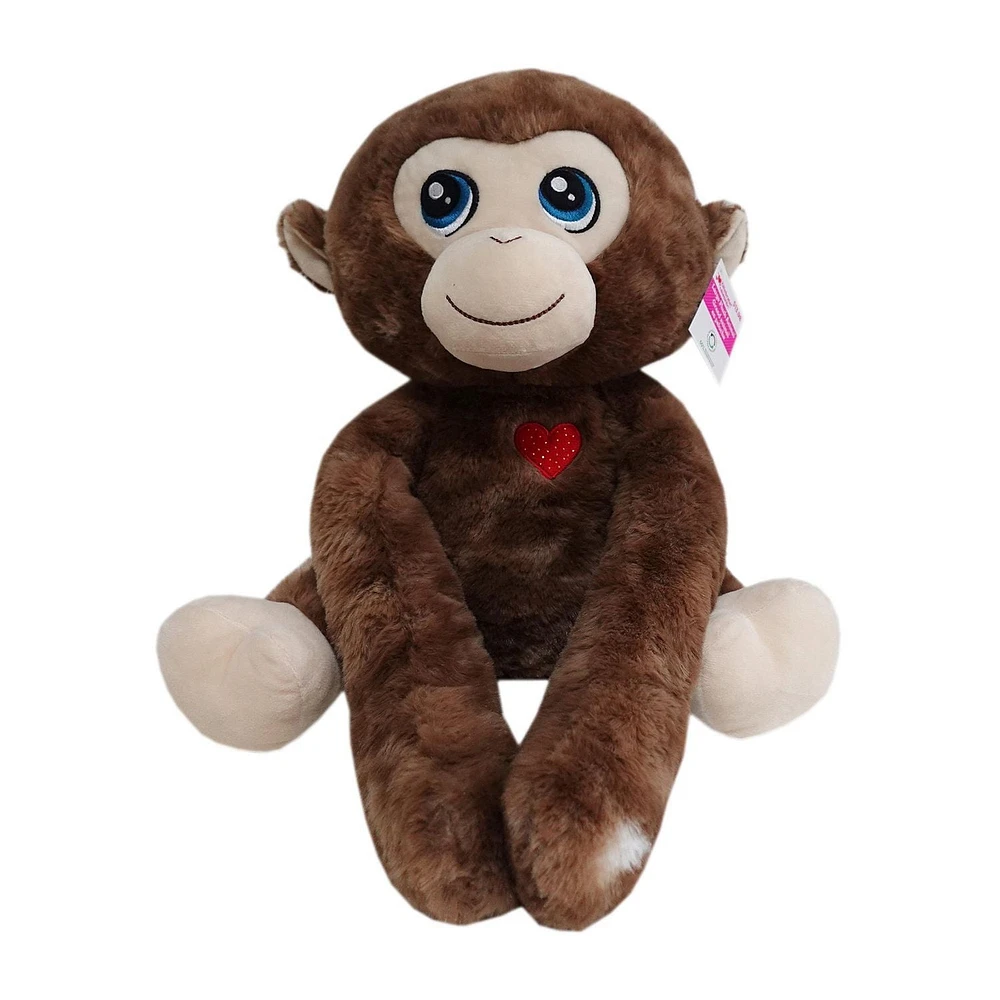 WAY TO CELEBRATE une grande peluche de singe à bras long, 14 pouces
