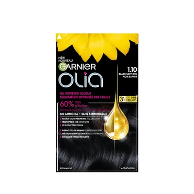 Coloration permanente optimisée par l'huile pour les cheveux sans ammoniaque Olia de Garnier, 1 unité 1 unité
