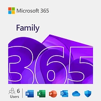 Famille Microsoft 365 12-mois | Bilingue [Télécharger]