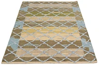 ECARPETGALLERY 5'2" x 7'11" Carved Cambridge Hand Made Area Rug for Living Room, Dining Room and Bedroom in Blue