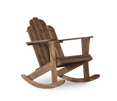 Fauteuil à Bascule Extérieur Adirondack en Teck