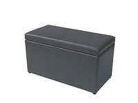 Pouf de rangement Mainstays en simili-cuir