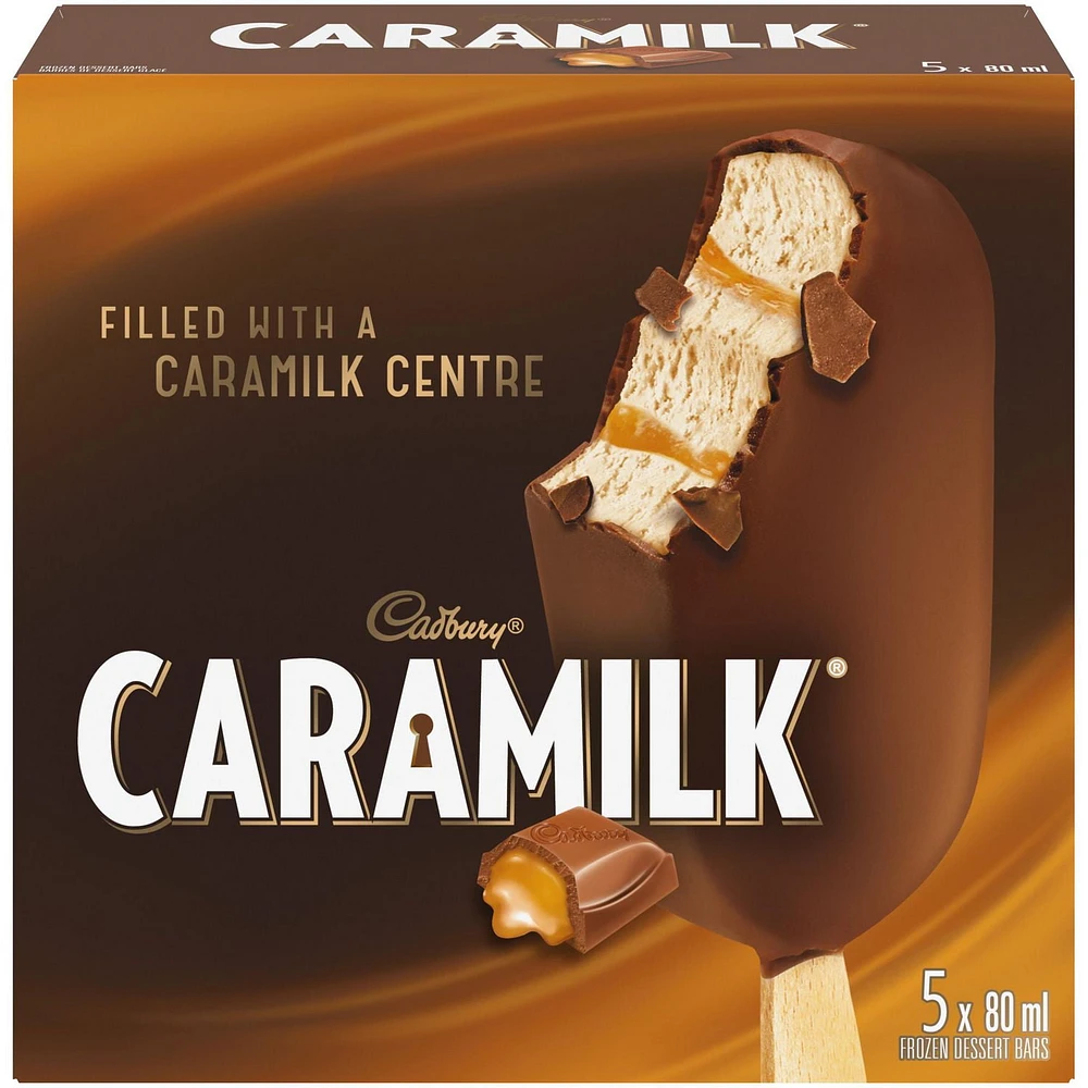 CADBURY® CARAMILK® Frozen Dessert Bars 5 x 80 ml, 5 x 80 ML