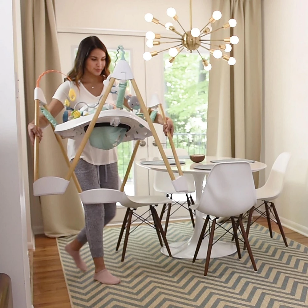 Sautoir sur un cadre ExerSaucer Woodland Wonder