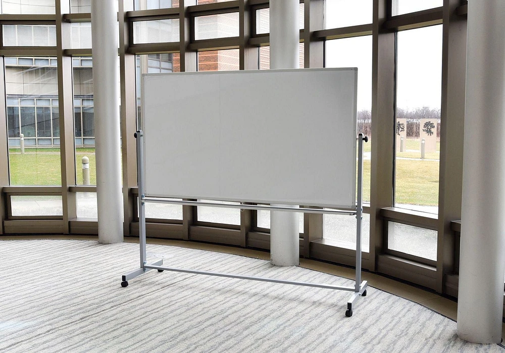 Luxor 72"W x 40"H Double-Sided Whiteboard