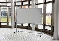 Luxor 72"W x 40"H Double-Sided Whiteboard
