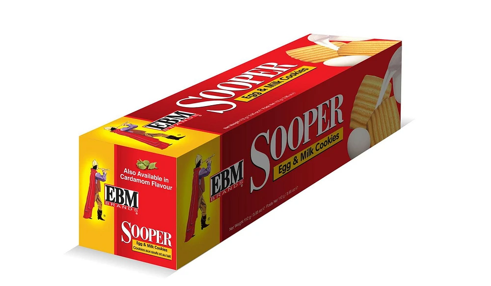 EBM SOOPER BISCUIT, Two simple ingredients; eggs and milk meet in this delicious cookie that melts in your mouth