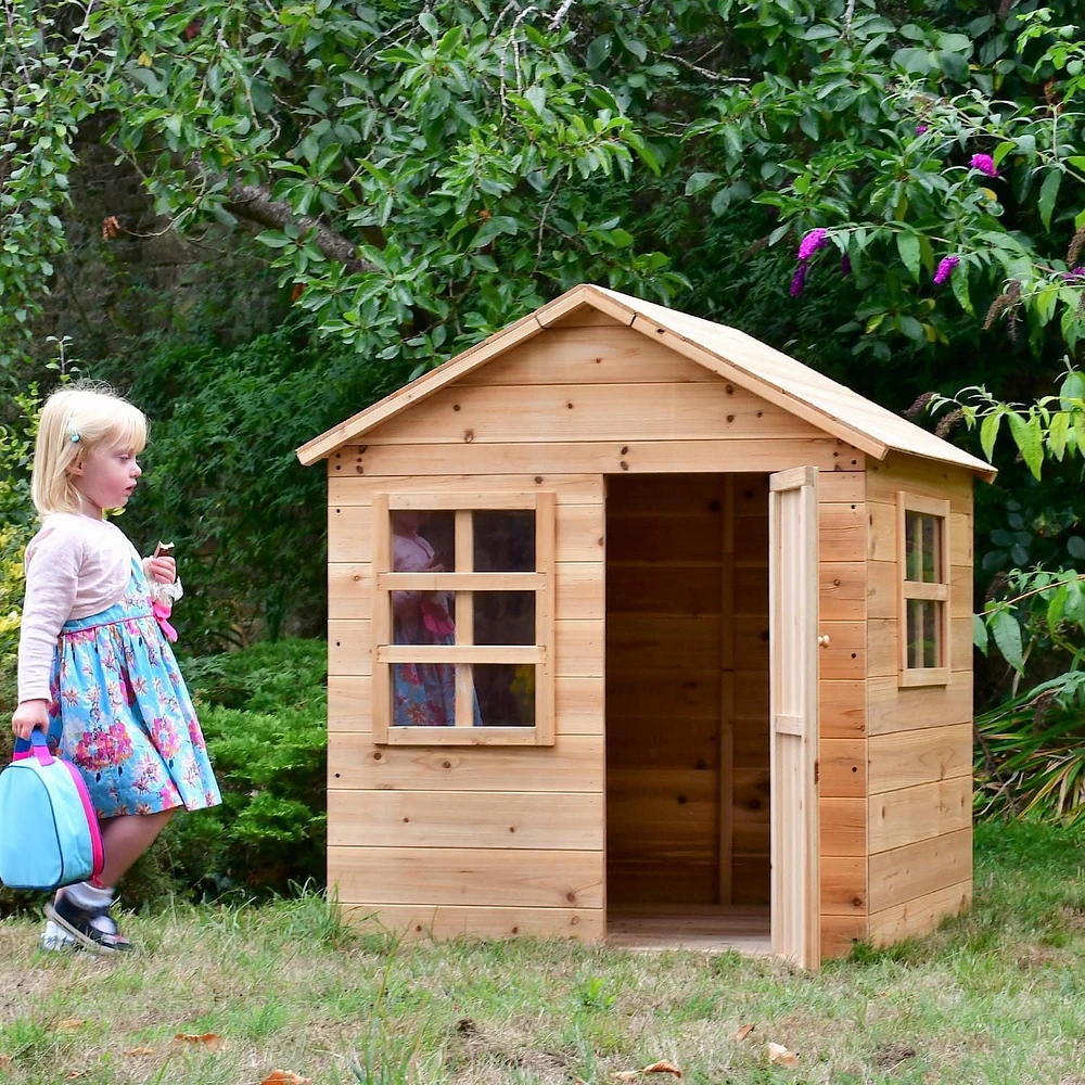 La petite cabane d'Evermeadow avec plancher