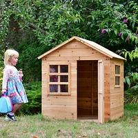 La petite cabane d'Evermeadow avec plancher