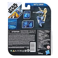 Star Wars Mission Fleet, droïde de combat Destruction, classe équipement, figurine articulée de 6 cm avec véhicule, pour enfants, dès 4 ans