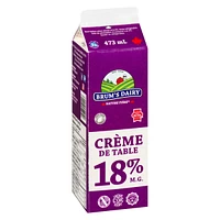 Crème de table à 18 % M.G. de Brum's Carton de 500 ml