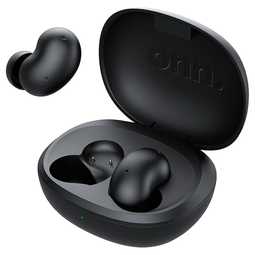 onn. Wireless Active Noise Cancelling/Ambient Sound In-Ear Earphones with Charging Case, Up to 24 Hours Playtime