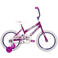 Sea Star de Huffy, 16 pouces, vélo pour filles avec roues d'entraînement, violet 4-6 ans