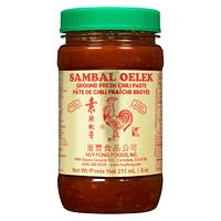 Huy Fong Sambal Oelek Ground Fresh Chili Paste, 211mL (8oz)