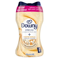 Perles de rehausseur de parfum pour lessive Downy Confort et bien-être, parfum Vanille chaude, Douceur et fraîcheur
