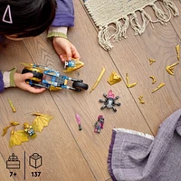 LEGO Ninjago La moto dragon d’or de Jay 71768 Ensemble de construction (137 pièces)