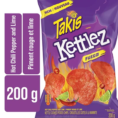 Takis Kettlez™ Fuego™ Hot Chili Pepper & Lime Flavour Potato Chips