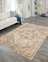 ECARPET Priya 8'0" x 10'0" Traditionnel Tapis pour salon, chambre, salle à manger, entrée, couloir et plus encore.