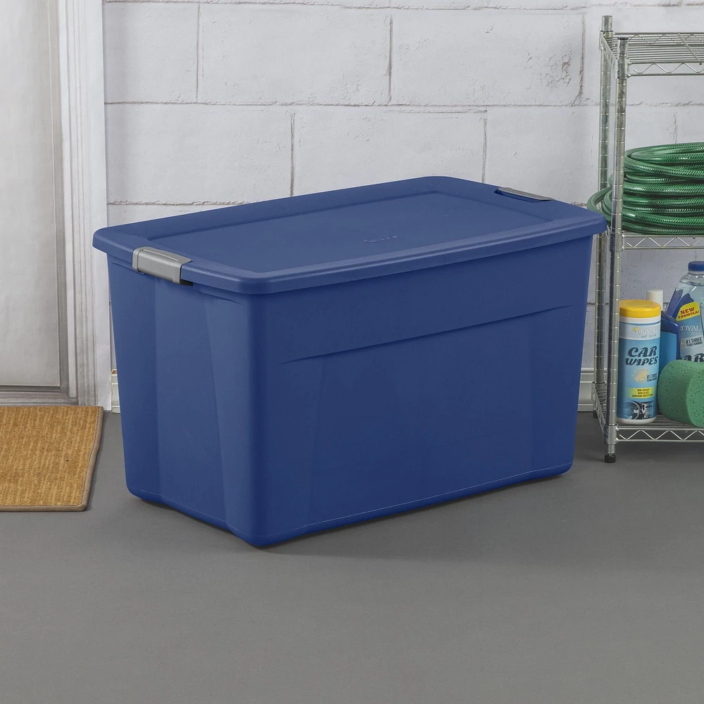 Steriltie 132L Latch Tote- Blue- 4 PK