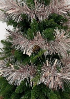 Période festive Guirlande de Noël de 12 pieds en mauve et argent