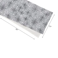 Chemin De Table En Tapisserie Flocon De Neige 36" - Ensemble De 2