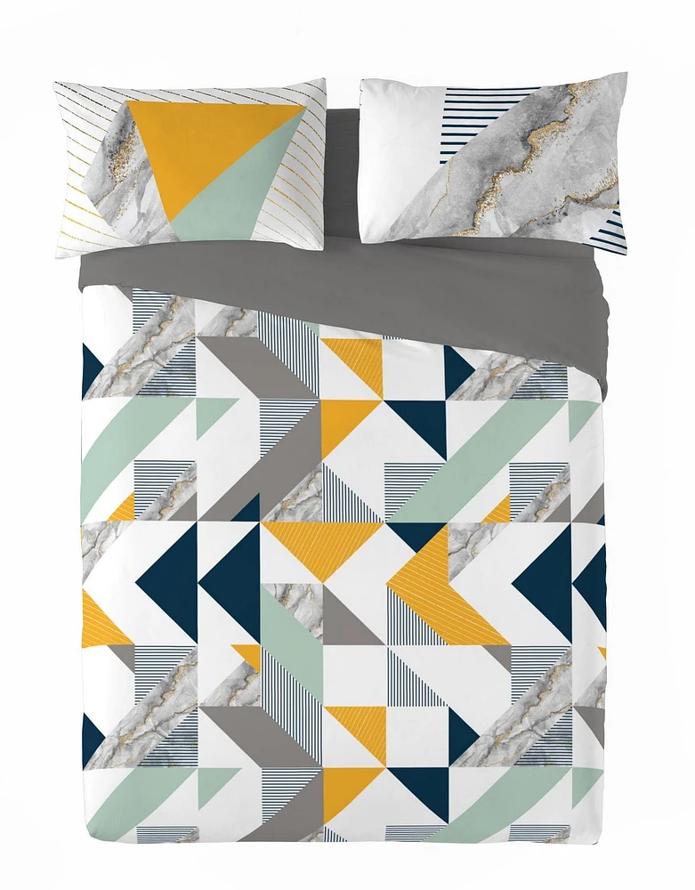 Gouchee Home Tekan Geometric Print Cotton Duvet Cover Set