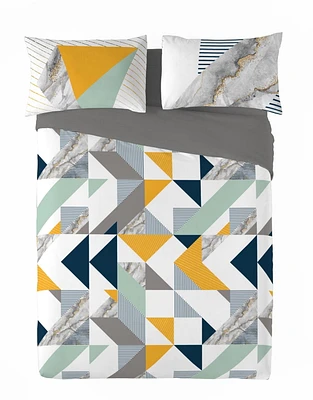 Gouchee Home Tekan Geometric Print Cotton Duvet Cover Set