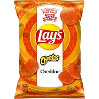 Lay’s Cheddar Flavoured Potato Chips, 220 g.