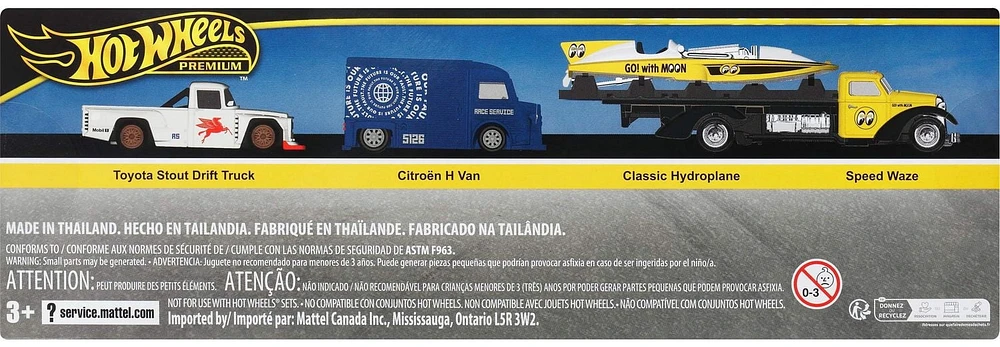 Hot Wheels  Premium  Coffrets Présentation  3véhicules +1camion