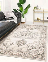 ECARPET Myra 8'0" x 10'0" Traditional Area Rug for Living Room, Bedroom, Dining Room, Entrance, Hallway and More.