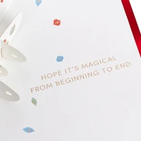 Carte Signature en 3 dimensions de Noël, Paper Wonder de Hallmark (Sapins « Merry Christmas »)