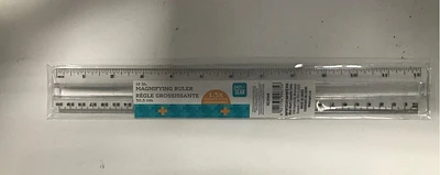 PG MAGNIFYING RULER.