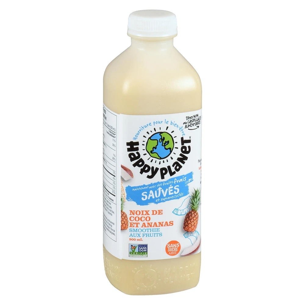 Smoothie aux fruits Happy Planet à la noix de coco et ananas