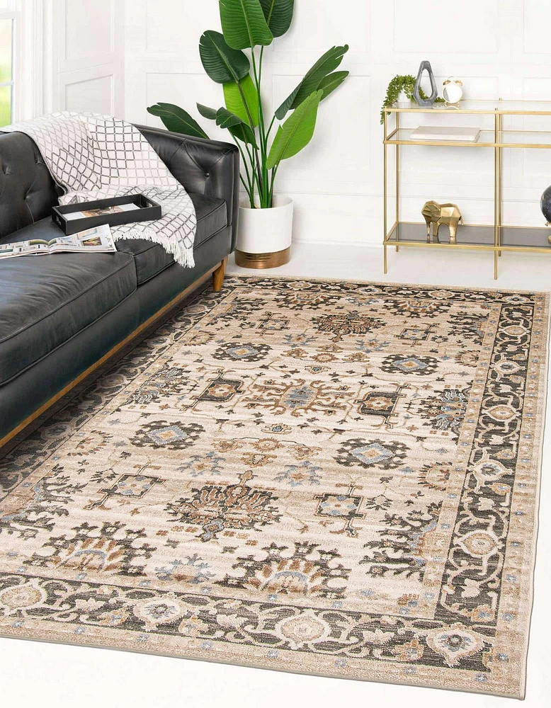 ECARPET Gloria 5'0" x 8'0" Traditional Area Rug for Living Room, Bedroom, Dining Room, Entrance, Hallway and More.