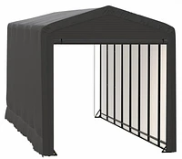 ShelterTube Wind and Snow-Load Rated Garage, 14x36x16 Gray