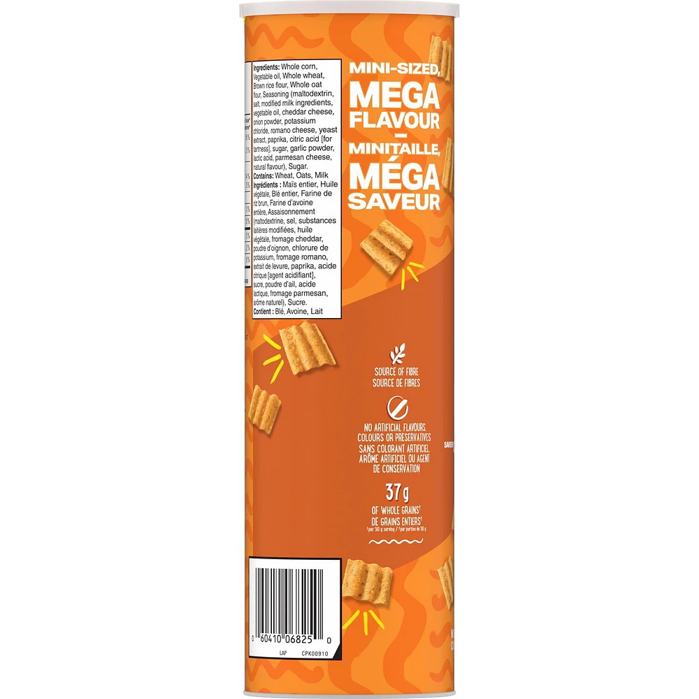 SunChips Minis Harvest Cheddar Flavour Multigrain Snacks, 106 g.