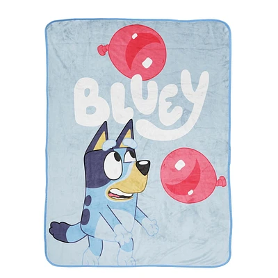 Bluey 'Floating Balloons' Fleece Throw, 46" x 60"