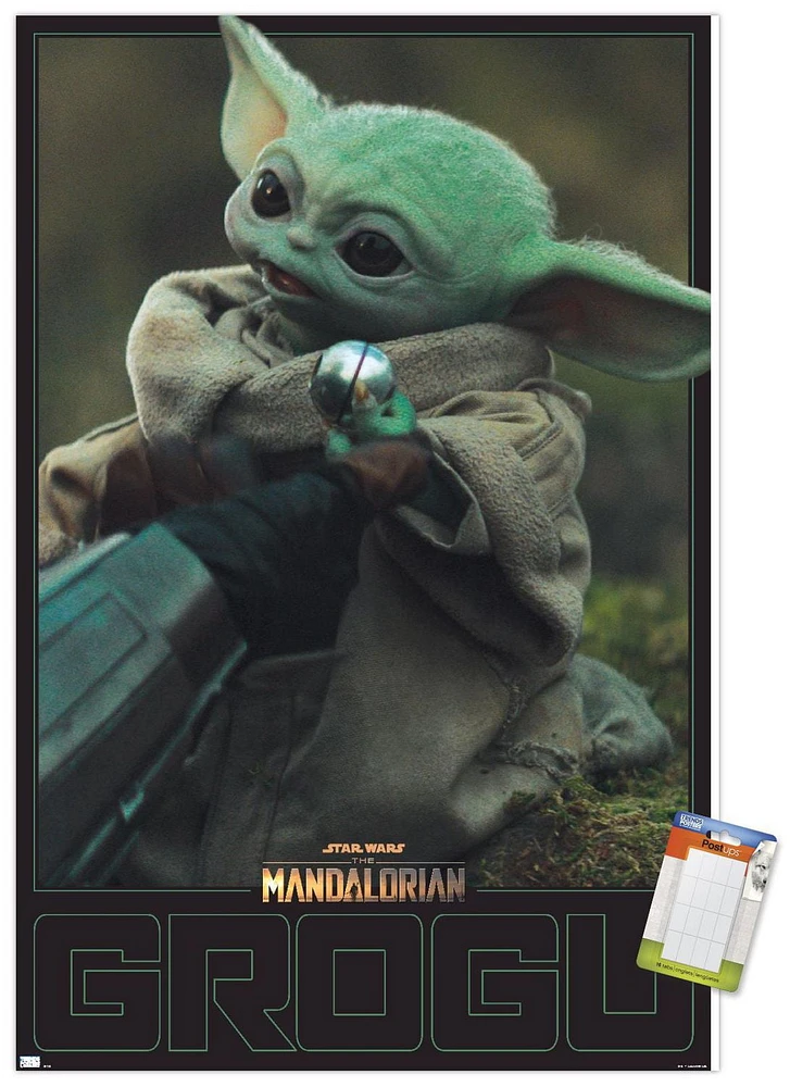 Star Wars: The Mandalorian Season 2 - Grogu Wall Poster, 22.375" x 34" Framed