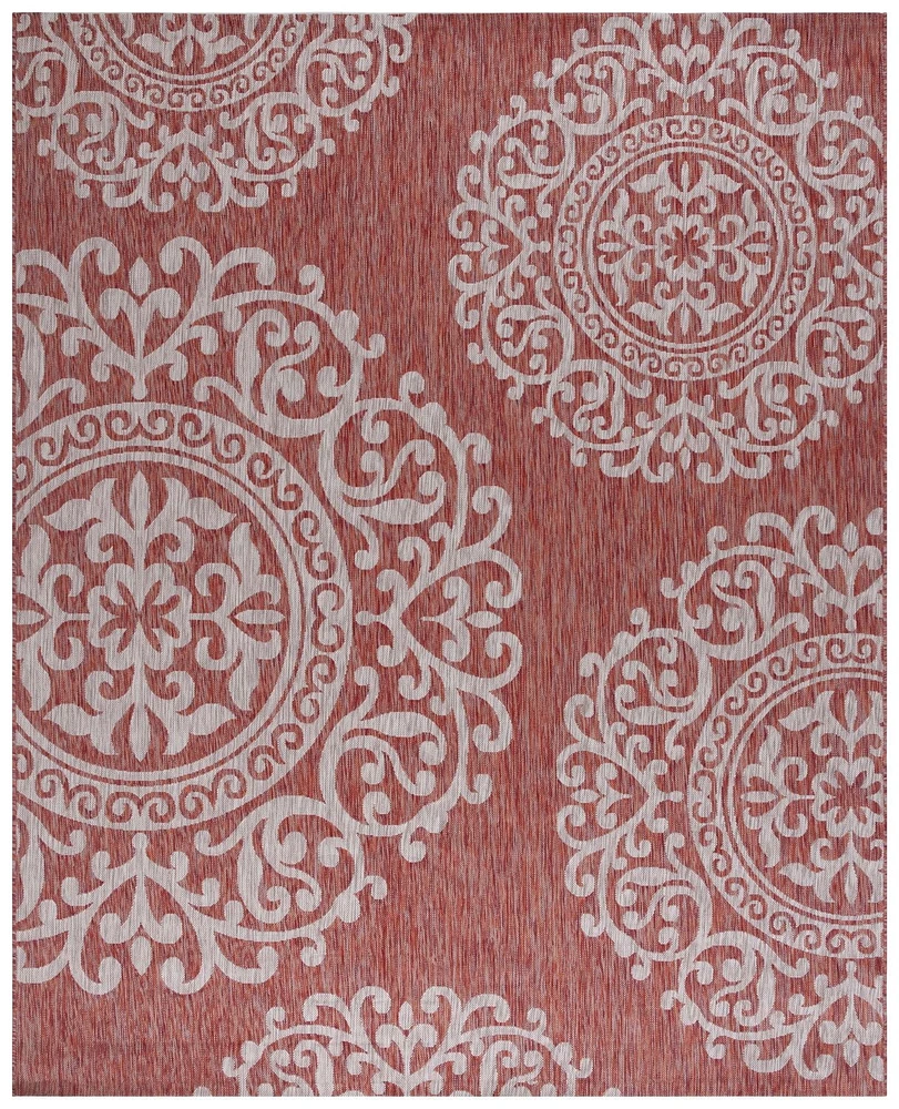 SAFAVIEH Courtyard Raquel Tapis Géométrique Intérieur/Extérieur
