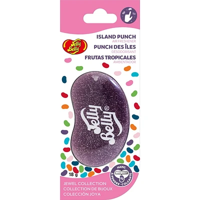Jelly Belly Hanging Gel Car Air Freshener (Island Punch Scent, 1 Pack), Hanging Gel Car Air Freshener