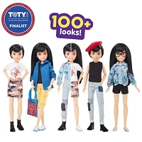 Coffret Personnages de luxe Creatable World - Poupée personnalisable - Cheveux noirs lisses