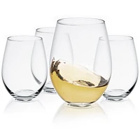 Spirits Stemless Crystal Wine Glasses - 19 oz - Set of 4