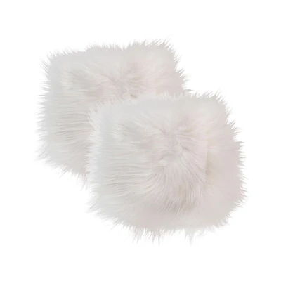TAPIS DE CHAISE 100% PEAU DE MOUTON ISLANDE Approx 15"X15" 2 PQT