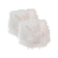 ICELANDIC SHEEPSKIN SQUARE CHAIR PAD 15" X 15" 2-PACK