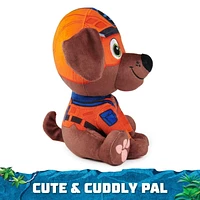 PAW Patrol Jungle Pups, Peluche Zuma de 20,3 cm, animal en peluche pour les garçons et les filles à partir de 3 ans