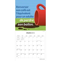 Brush Dance Avant tout, un Café 2024 12x24 Inch Square Wall Calendar, 9781975470524