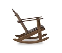 Fauteuil à Bascule Extérieur Adirondack en Teck