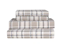 Snow Cap 4 Piece Cotton Flannel Sheet Set