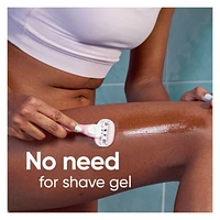 Venus ComfortGlide White Tea Women's Razor Blades, with Built-in Shave Gel Bars, 4 Razor Blade Refills, 4CT